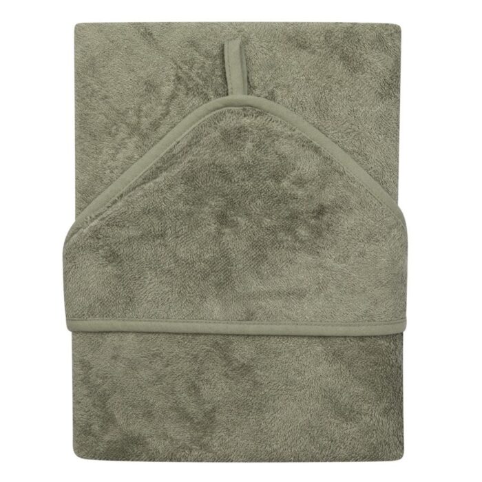 Hooded towel XXL (95x95) - Whisper green - Timboo
