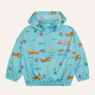 Horses Allover Windbreaker - Blue - The Campamento