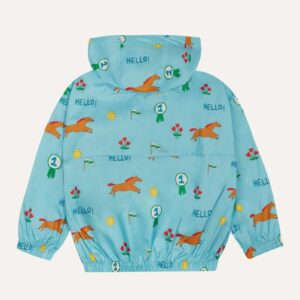 Horses Allover Windbreaker - Blue - The Campamento Horses Allover Windbreaker - Blue - The Campamento