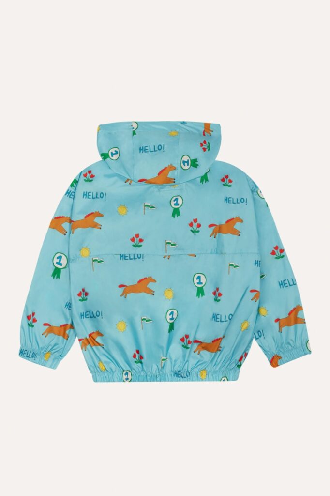 Horses Allover Windbreaker - Blue - The Campamento Horses Allover Windbreaker - Blue - The Campamento