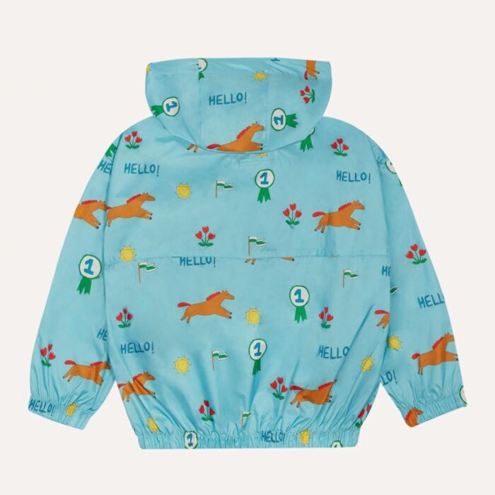 Horses Allover Windbreaker - Blue - The Campamento Horses Allover Windbreaker - Blue - The Campamento