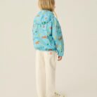 Horses Allover Windbreaker - Blue - The Campamento