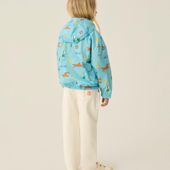 Horses Allover Windbreaker - Blue - The Campamento Horses Allover Windbreaker - Blue - The Campamento