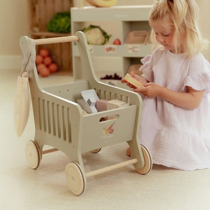 Houten Winkelwagen - Little Dutch