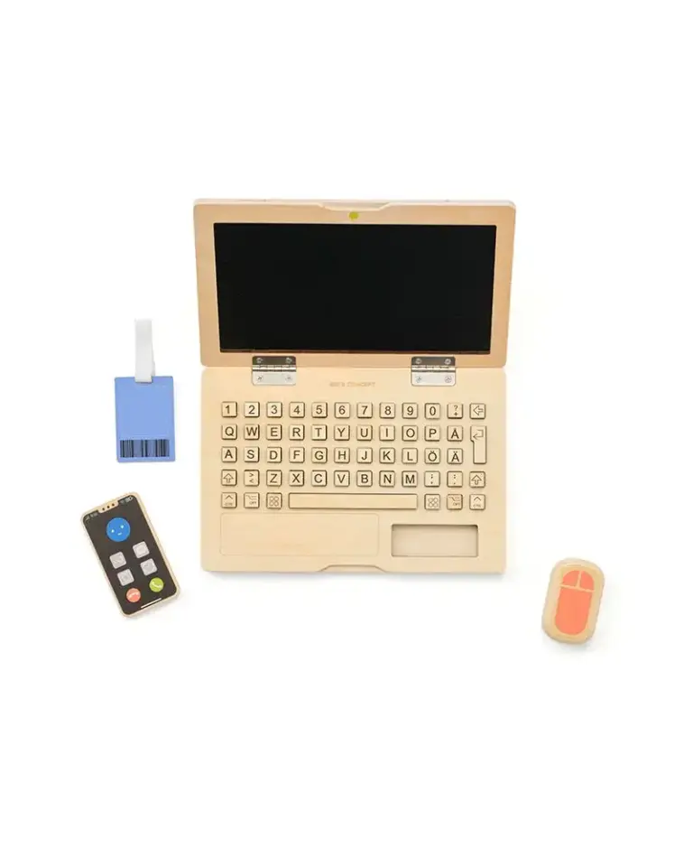 Houten computer speelset - Kid's Concept Houten computer speelset - Kid's Concept