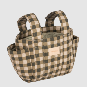 Hyde Park Stroller Organizer - Green Checks - Nobodinoz