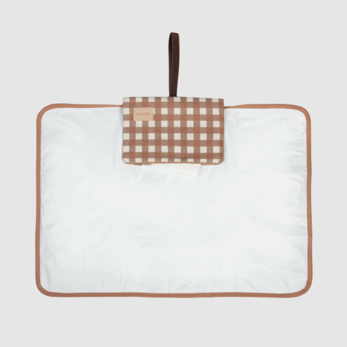 Hyde Park Waterproof Verzorgingsmatje - Terracotta Checks - Nobodinoz