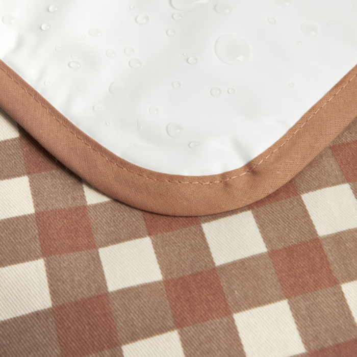 Hyde Park Waterproof Verzorgingsmatje - Terracotta Checks - Nobodinoz