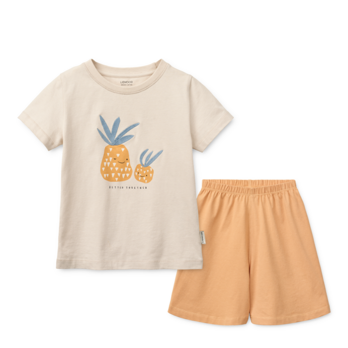 Ilford Pyjama uit 2 stuks - Pineapple / light apricot / mix - Liewood Ilford Pyjama uit 2 stuks - Pineapple / light apricot / mix - Liewood