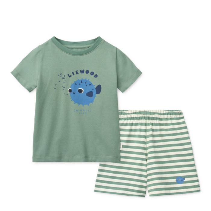 Ilford Pyjama uit 2 stuks - Pufferfish / peppermint / mix - Liewood Ilford Pyjama uit 2 stuks - Pufferfish / peppermint / mix - Liewood