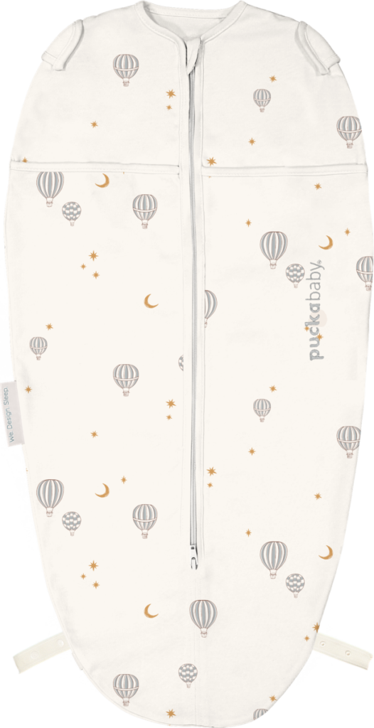 Inbakerslaapzak Mini 3/6M - Cotton - Balloons - Puckababy Inbakerslaapzak Mini 3/6M - Cotton - Balloons - Puckababy