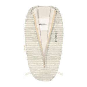 Inbakerslaapzak Mini 3/6M - Cotton - Green Stripes - Puckababy