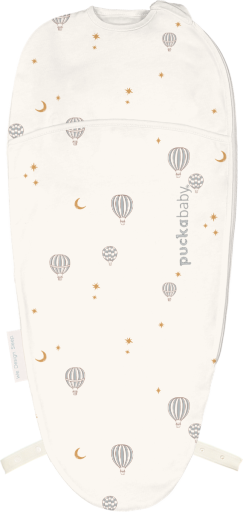 Inbakerslaapzak Piep 0-3M - Cotton - Balloons - Puckababy Inbakerslaapzak Piep 0-3M - Cotton - Balloons - Puckababy