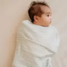 Inbakerslaapzak Piep 0-3M - Cotton - Green Stripes - Puckababy