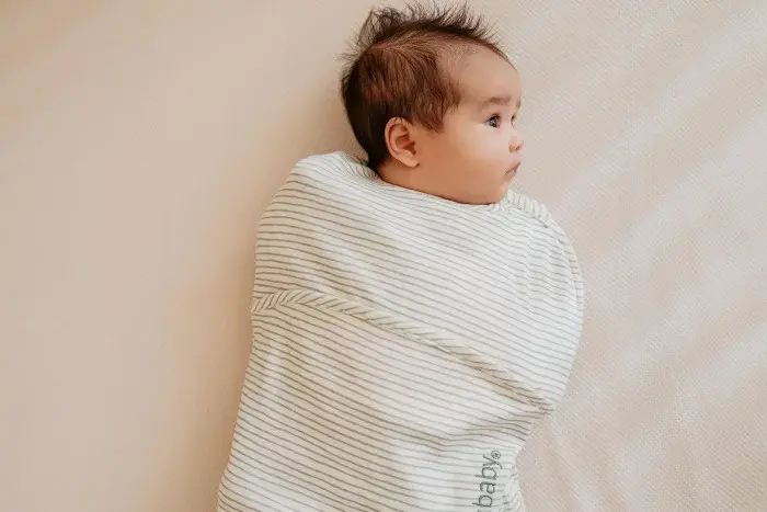 Inbakerslaapzak Piep 0-3M - Cotton - Green Stripes - Puckababy