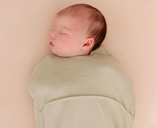 Inbakerslaapzak Piep 0-3M - Cotton - Olive - Puckababy Inbakerslaapzak Piep 0-3M - Cotton - Olive - Puckababy