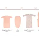 Inbakerslaapzak Piep 0-3M - Teddy - Peach - Puckababy