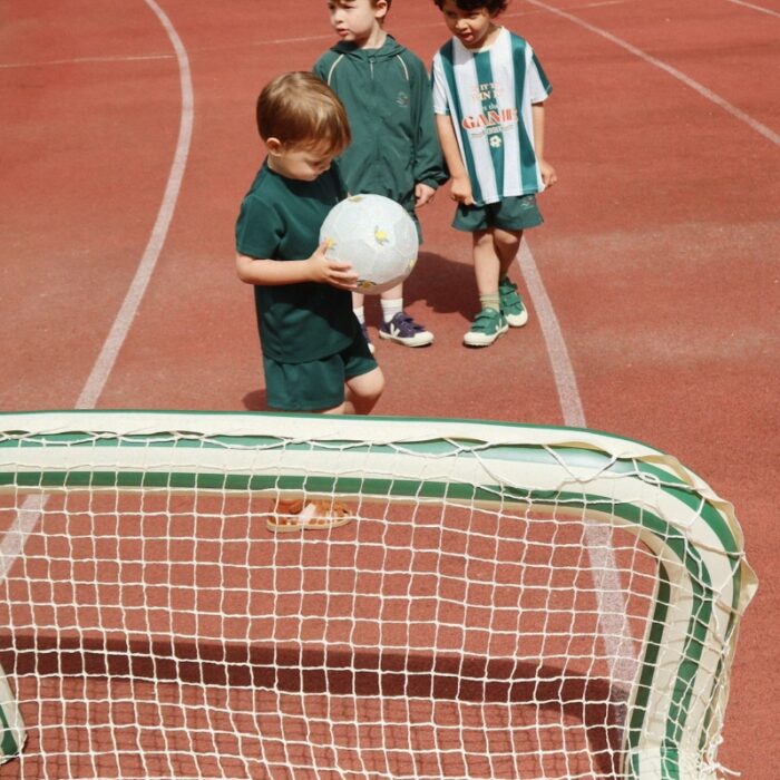 Inflatable Goal With Ball - Green Stripe - Konges Slojd