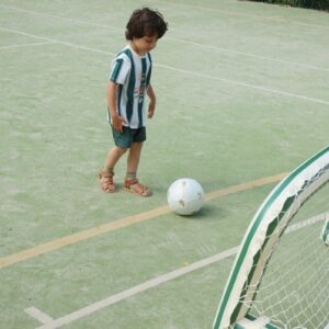 Inflatable Goal With Ball - Green Stripe - Konges Slojd