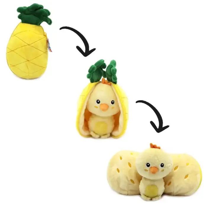 Inside Out Knuffel - Chick/Pineapple - Les Ptipotos