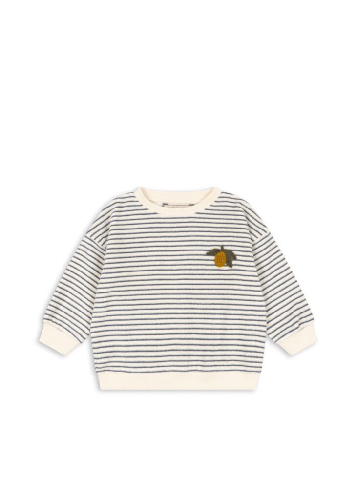 Itty Sweat Shirt - Flint Stripe - Konges Slojd
