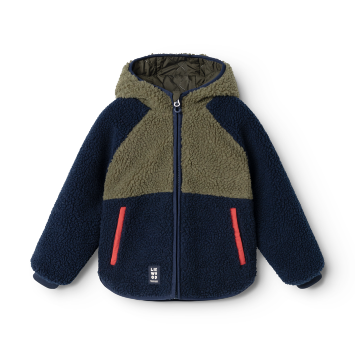 Jackson Reversible Jacket - Army brown / Classic navy - Liewood