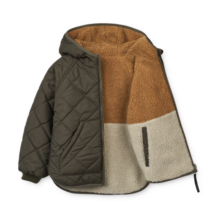 Jackson Reversible Jacket - Army brown mix - Liewood