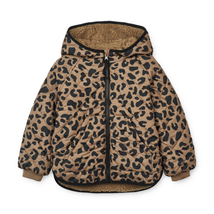 Jackson Reversible Jacket - Leo oat/Black panther - Liewood Jackson Reversible Jacket - Leo oat/Black panther - Liewood