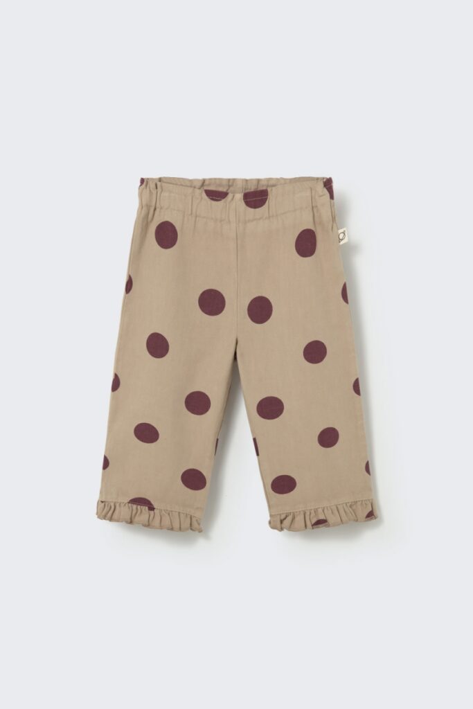 Jane Polka Dot Pants - Stone - My Little Cozmo