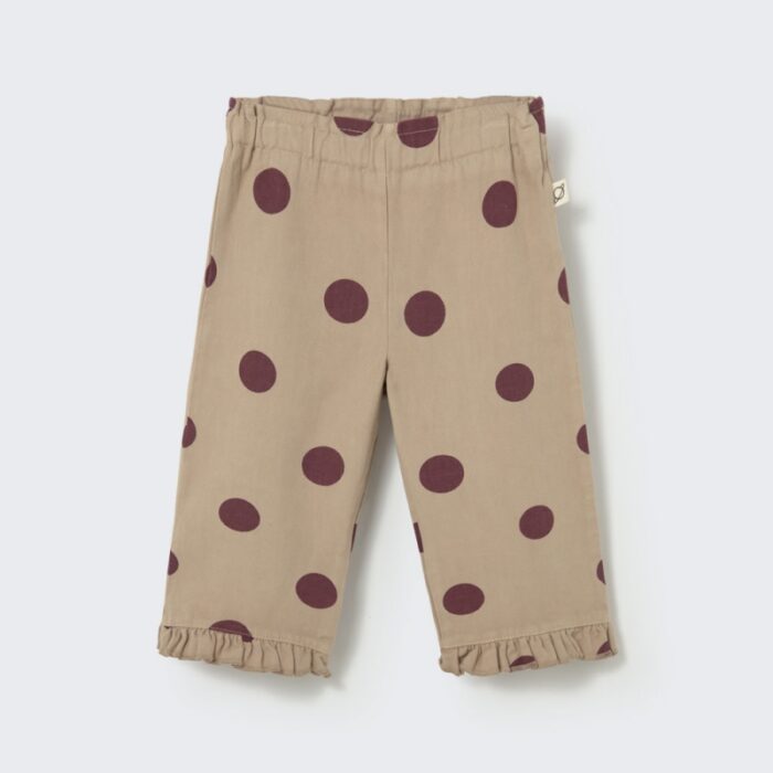 Jane Polka Dot Pants - Stone - My Little Cozmo Jane Polka Dot Pants - Stone - My Little Cozmo