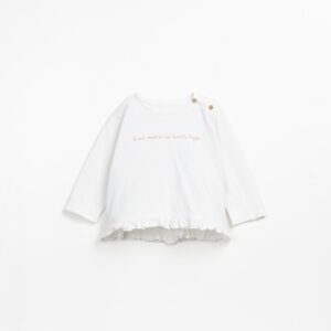 Jersey LS Tshirt Ruffles - Seagull - Play Up