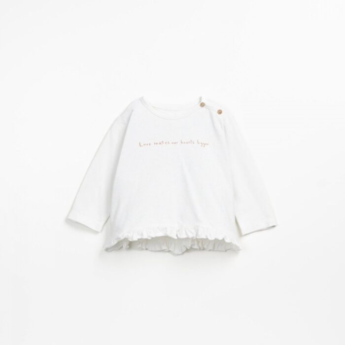 Jersey LS Tshirt Ruffles - Seagull - Play Up Jersey LS Tshirt Ruffles - Seagull - Play Up