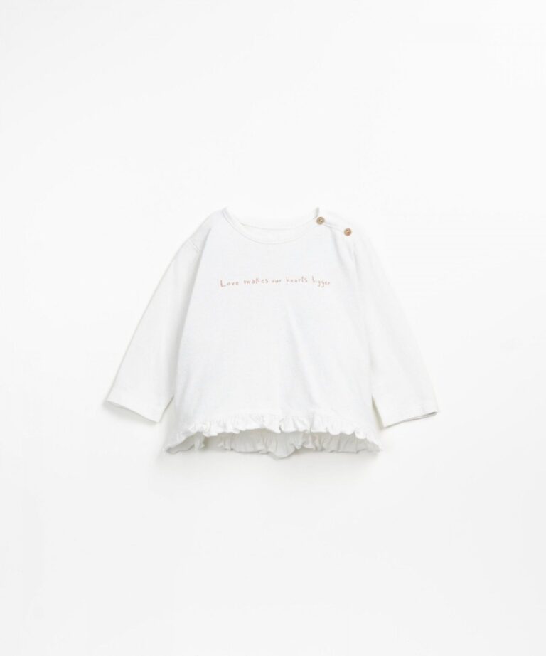 Jersey LS Tshirt Ruffles - Seagull - Play Up