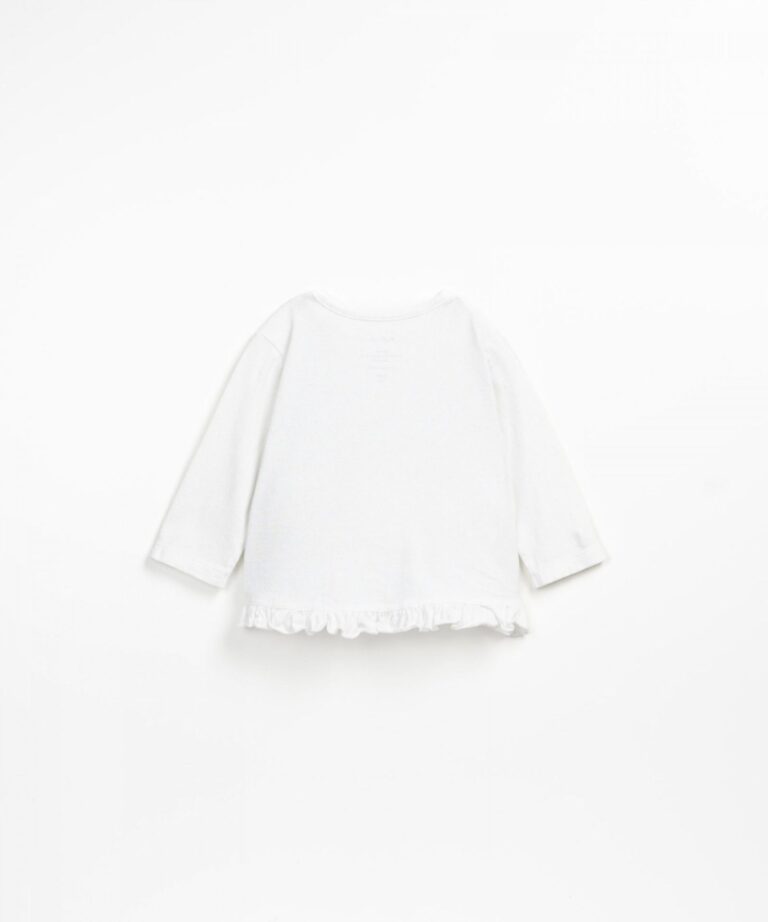 Jersey LS Tshirt Ruffles - Seagull - Play Up
