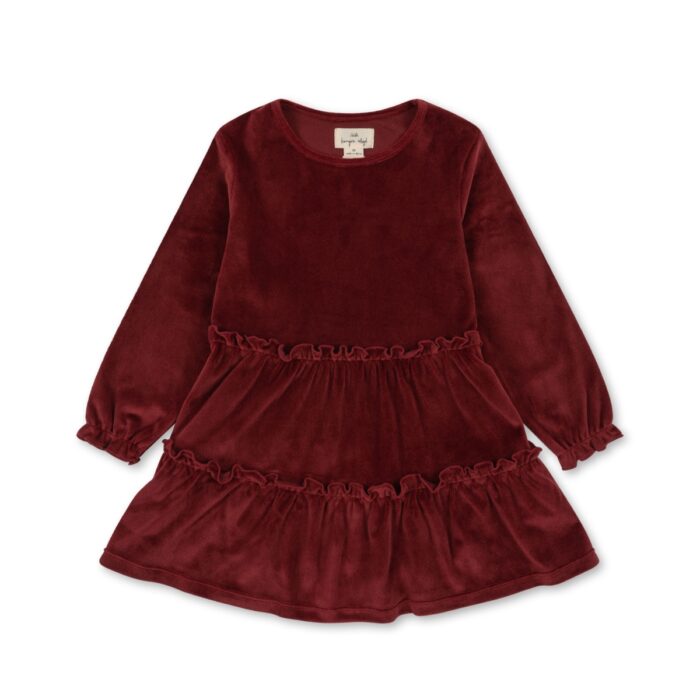 Jingle Dress - Velours Jolly Red - Konges Slojd Jingle Dress - Velours Jolly Red - Konges Slojd