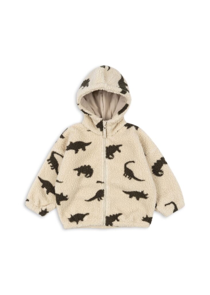 Jody Teddy Hoodie - Dino Silhouette - Konges Slojd