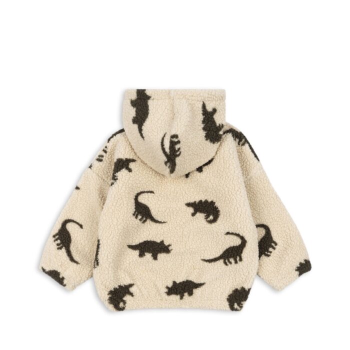 Jody Teddy Hoodie - Dino Silhouette - Konges Slojd Jody Teddy Hoodie - Dino Silhouette - Konges Slojd
