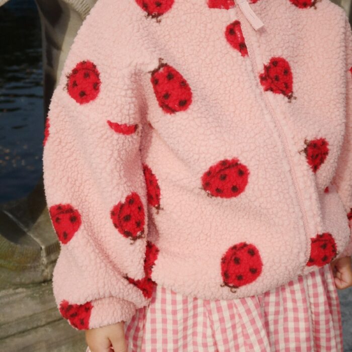 Jody Teddy Jacket - Ladybug Pink - Konges Slojd Jody Teddy Jacket - Ladybug Pink - Konges Slojd