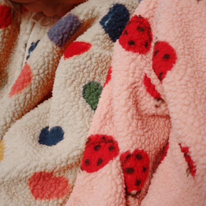 Jody Teddy Jacket - Ladybug Pink - Konges Slojd Jody Teddy Jacket - Ladybug Pink - Konges Slojd