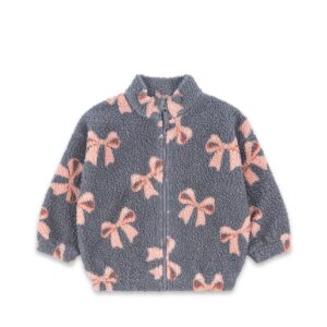 Jody Teddy Jacket Grs - Bella Blue Bow - Konges Slojd