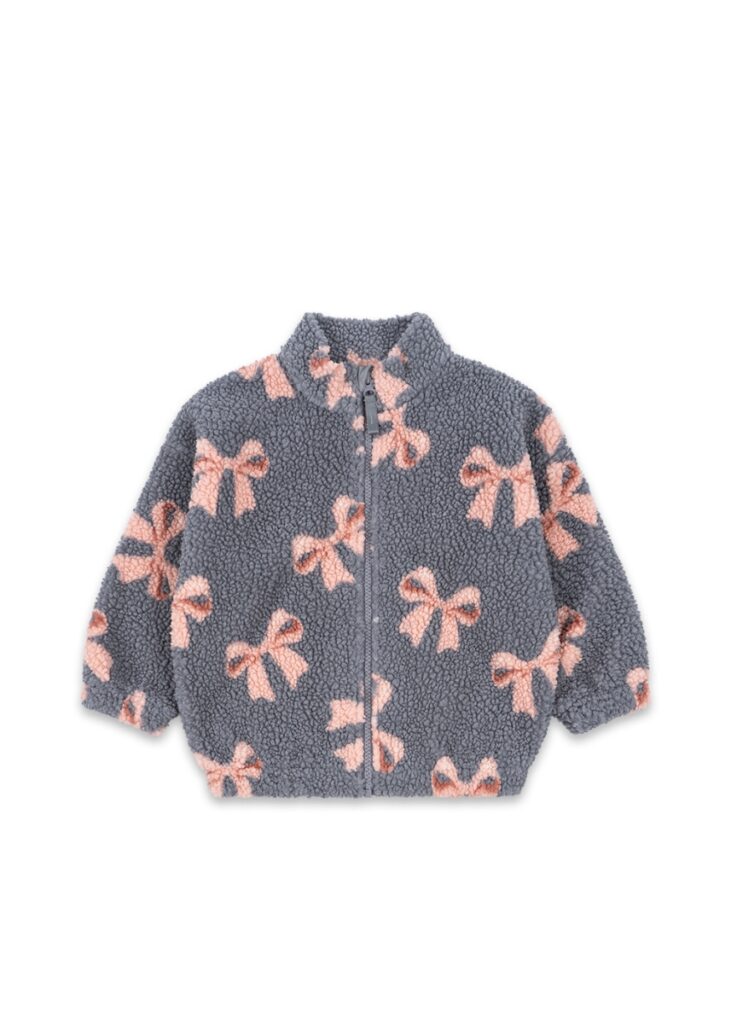 Jody Teddy Jacket Grs - Bella Blue Bow - Konges Slojd