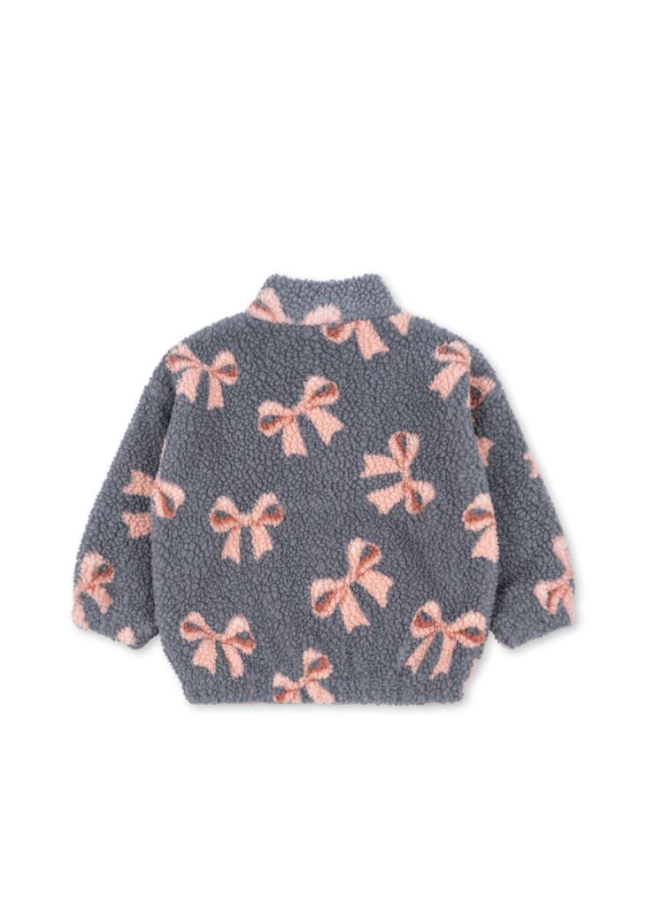 Jody Teddy Jacket Grs - Bella Blue Bow - Konges Slojd Jody Teddy Jacket Grs - Bella Blue Bow - Konges Slojd