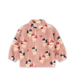 Jody Teddy Jacket Grs - Bow Kitty - Konges Slojd