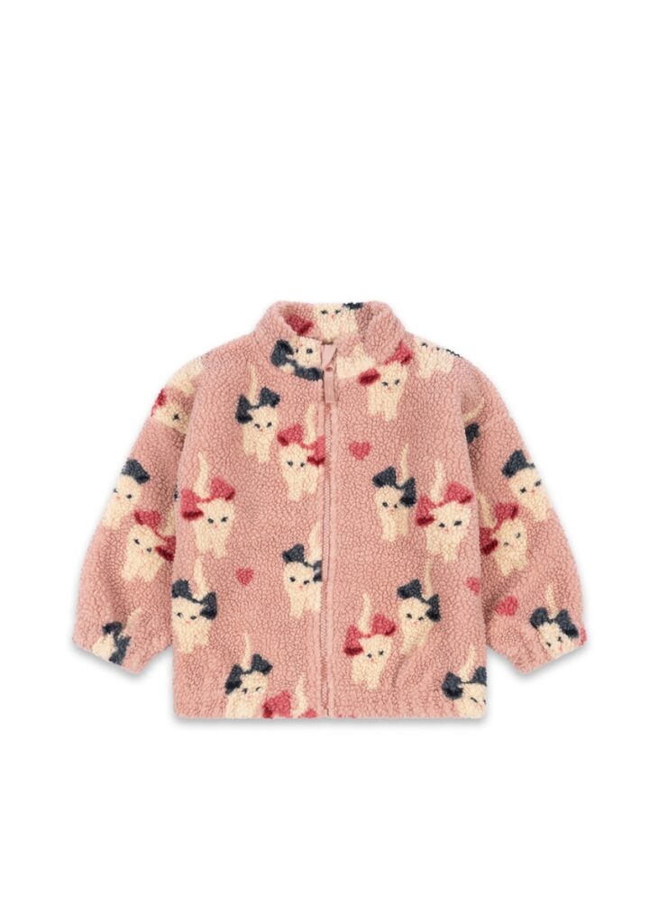 Jody Teddy Jacket Grs - Bow Kitty - Konges Slojd