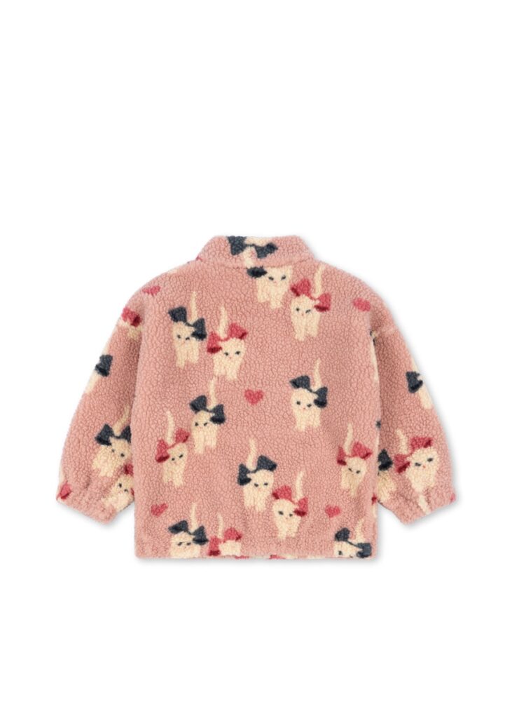 Jody Teddy Jacket Grs - Bow Kitty - Konges Slojd Jody Teddy Jacket Grs - Bow Kitty - Konges Slojd