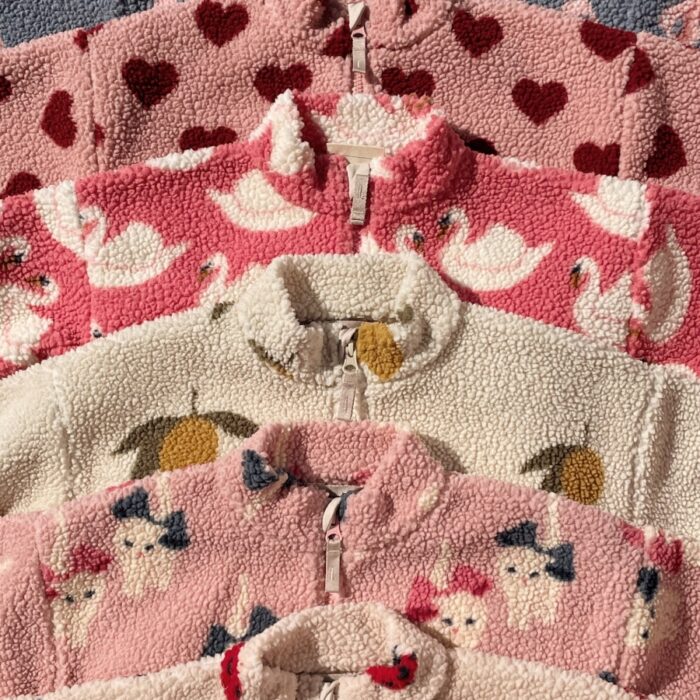 Jody Teddy Jacket Grs - Bow Kitty - Konges Slojd Jody Teddy Jacket Grs - Bow Kitty - Konges Slojd