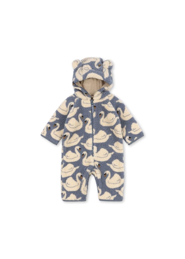 Jody Teddy Onesie - Swan