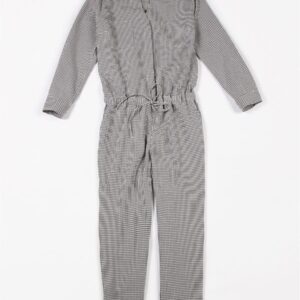 Jumpsuit Small Vichy Antraciet ADULT - Mundo Melocoton