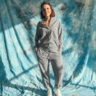 Jumpsuit Small Vichy Antraciet ADULT - Mundo Melocoton