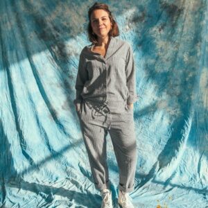 Jumpsuit Small Vichy Antraciet ADULT - Mundo Melocoton Jumpsuit Small Vichy Antraciet ADULT - Mundo Melocoton